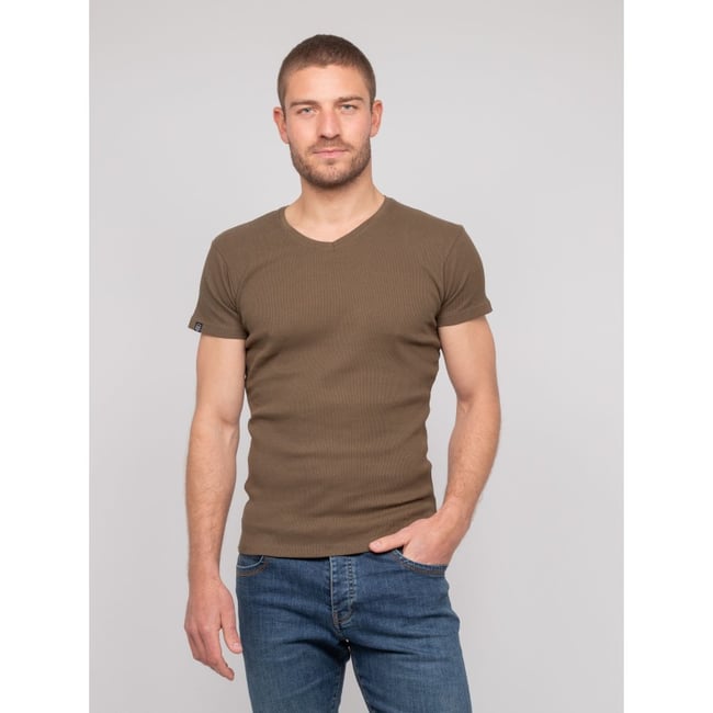 T Shirt Col V Coton Cottelé William - RITCHIE