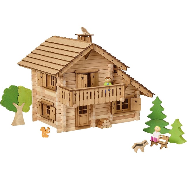 Coffret Chalet de montagne 310 pièces marron <span itemprop=