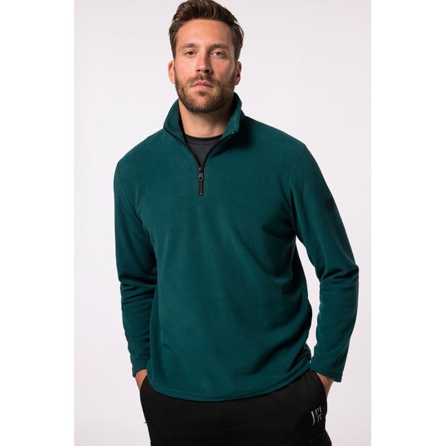 Veste en polaire pétrole foncé <span itemprop=