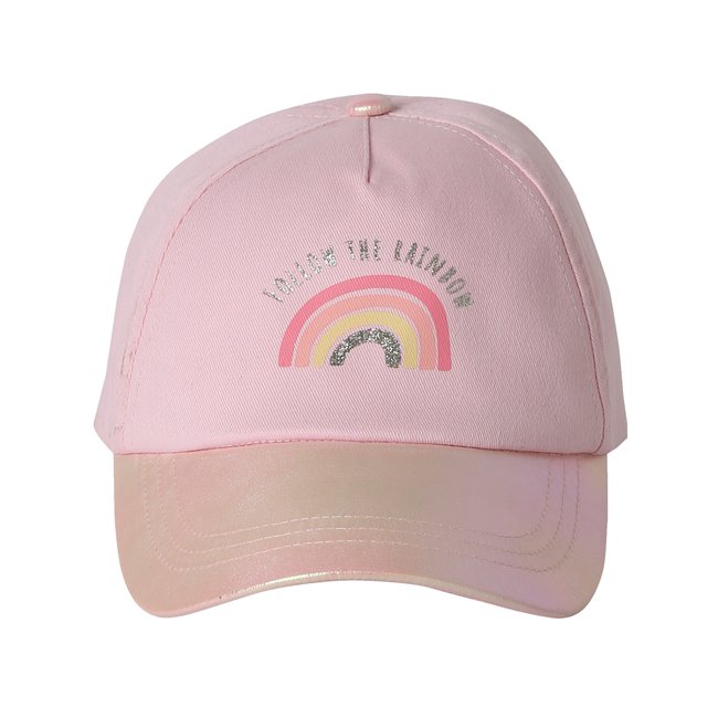 Casquette « Arc-en-ciel » rose pâle <span itemprop=