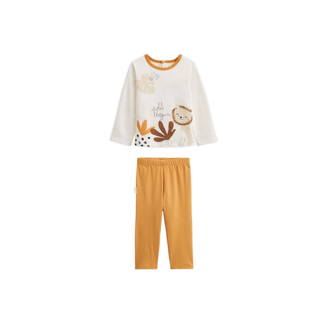 Pyjama Velours Marron Petit Beguin Pour Bébé 24 Mois - Combinaison - Imprimé Animal - Neuf Avec étiquettes