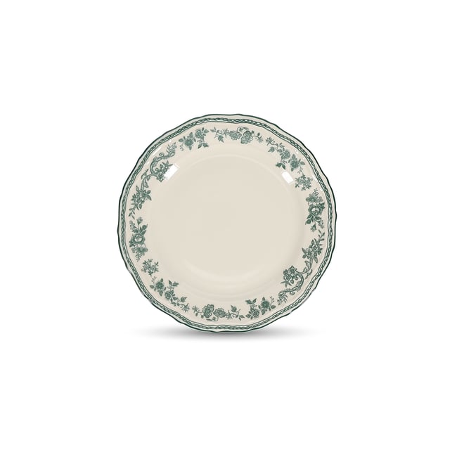 Lot de 4 assiette à desserts CYRIL Couleur vert <span itemprop=