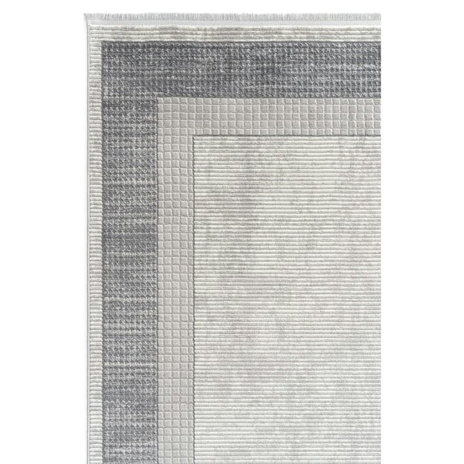 Tapis gris motifs géométriques – 120x180 cm ISTANBUL Couleur gris <span itemprop=