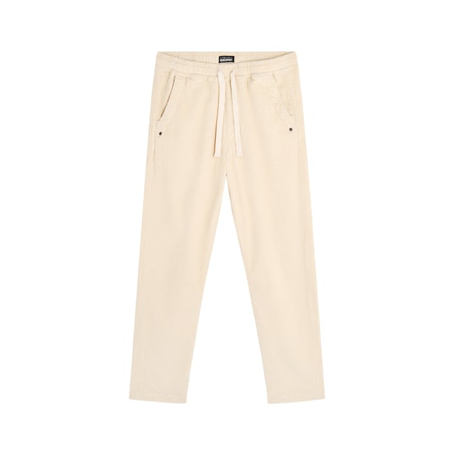 PANTALON LOOSE VELOURS CREAM crème <span itemprop=