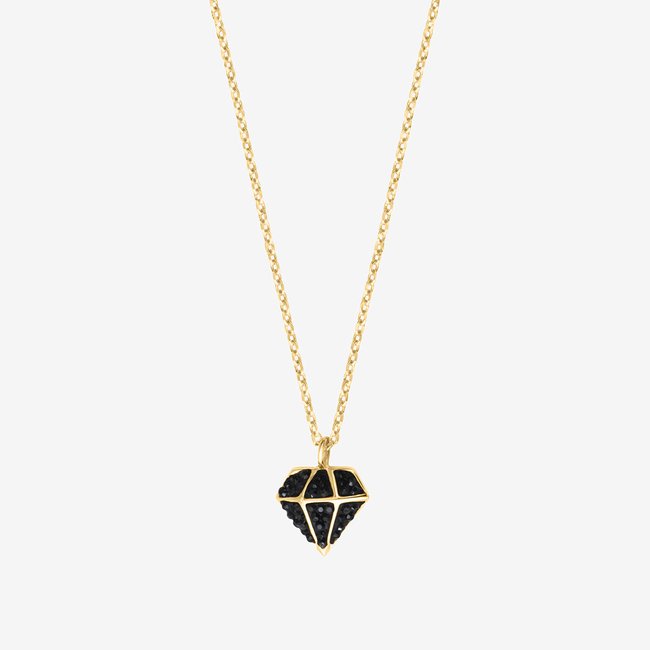 Collier doré jet diams - casino noir <span itemprop=