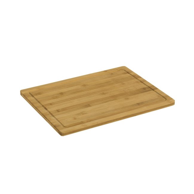 Planche à Découper Rectangulaire avec Rainure en Bambou - 45x35cm bois <span itemprop=