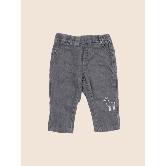 Pantalon - Très bon état gris <span itemprop=