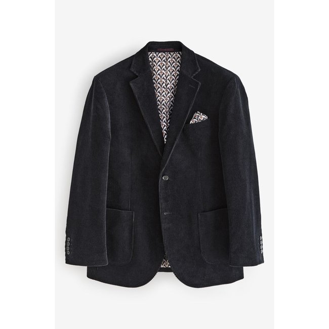 Blazer texturé à coordonner noir <span itemprop=