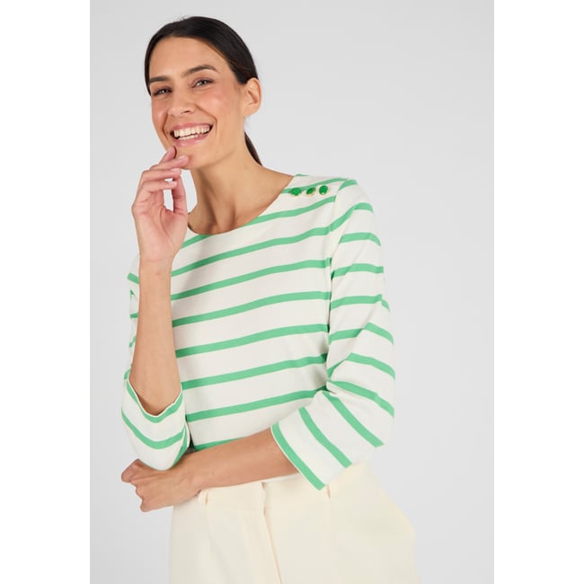 T-shirt rayé pur coton - DAMART