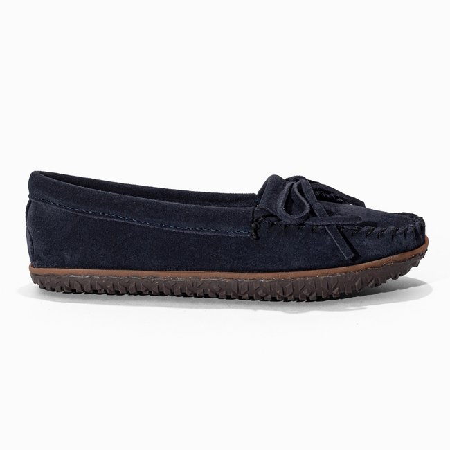 Mocassins en cuir Kilty Tread bleu marine <span itemprop=