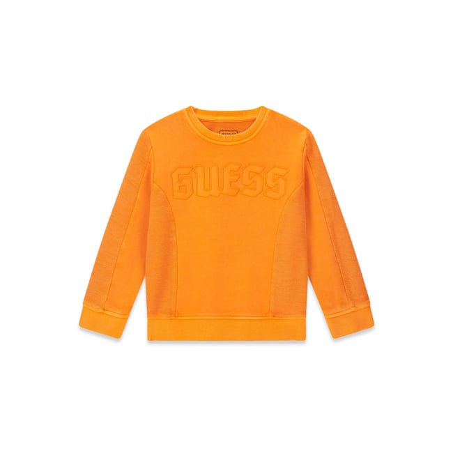 Sweat-Shirt Brodé orange <span itemprop=