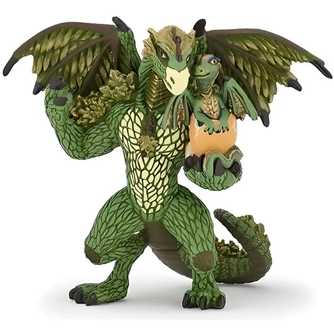 Figurine Dragon de la Forêt vert <span itemprop=