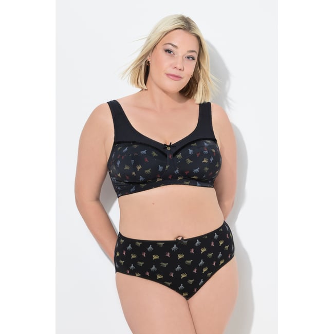 Soutien-gorge de maintien sans armatures noir <span itemprop=