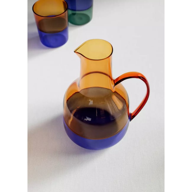 Carafe en verre bicolore - MANGO HOME