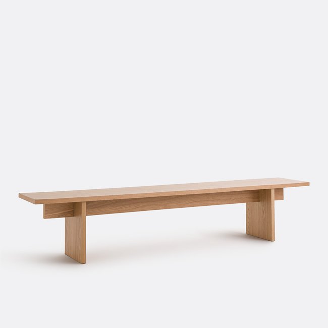 Banc de table plaqué chêne, Deling coloris chêne LA REDOUTE INTERIEURS
