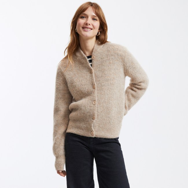 Cardigan stile bomber, in misto alpaca - LA REDOUTE COLLECTIONS