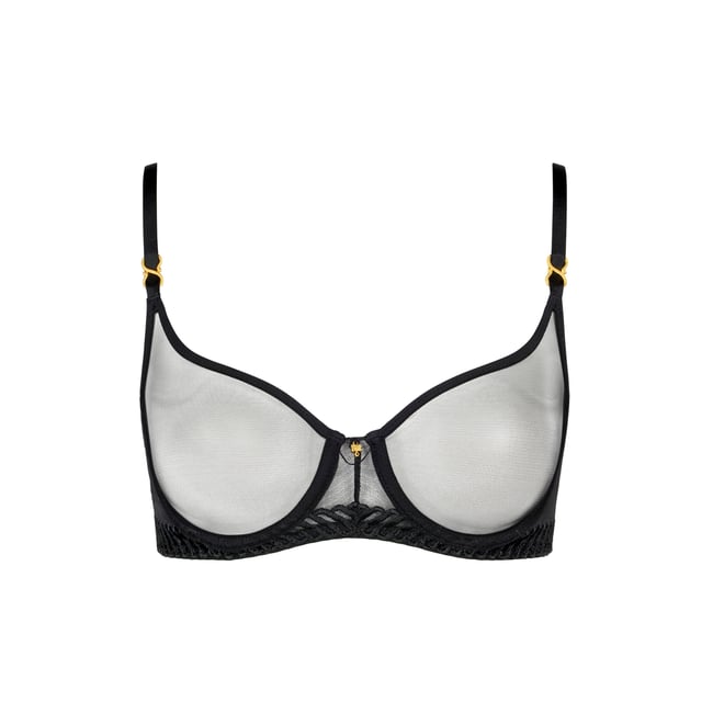 Soutien-Gorge Corbeille Aubade Divin Bouquet - Taille 85E (70E EU) - Marron Foncé - Neuf Avec Étiquettes