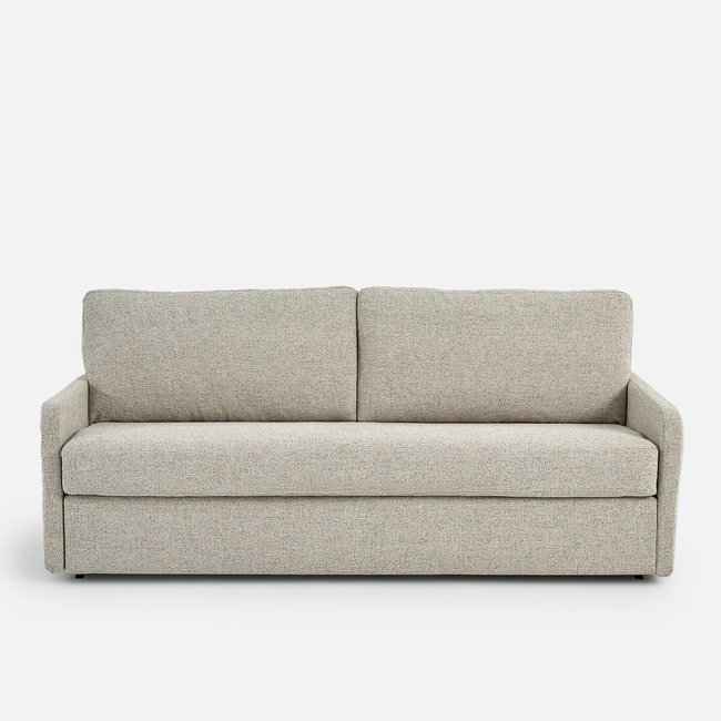 Canapé convertible, 2, 3 ou 4 places, Premium HR, tissu texturé moucheté, MARTA Couleur ecru/bleu <span itemprop=