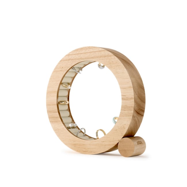 Range bijoux original design circulaire bois  FERRIS - UMBRA