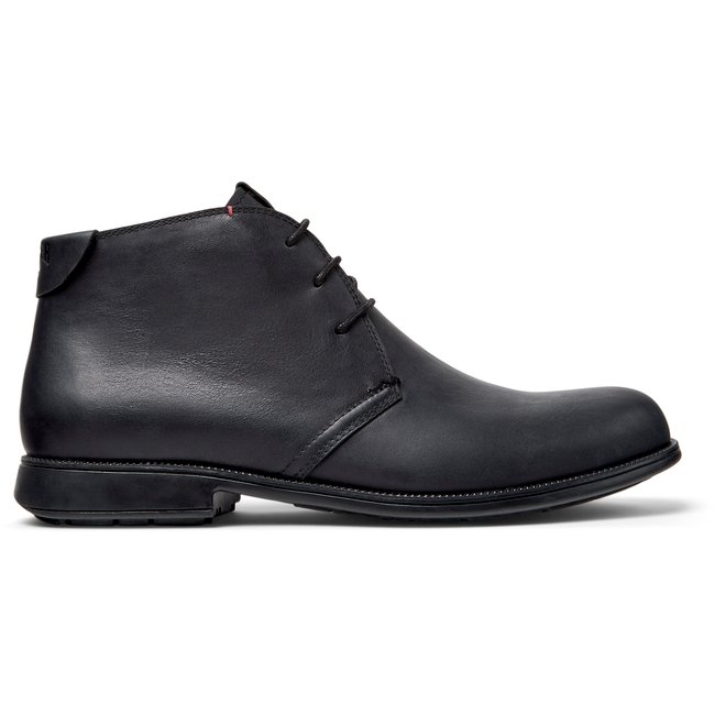 Bottines cuir 1913 noir <span itemprop=