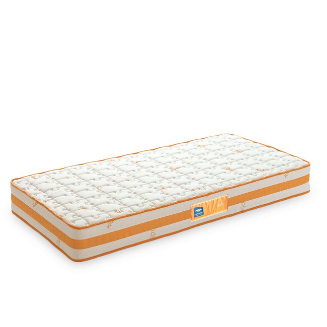 Colchão Kids, LUSOCOLCHÃO branco/laranja <span itemprop=