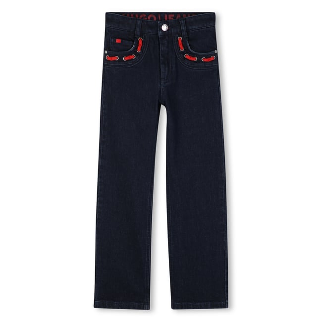 Pantalon en denim rinse wash <span itemprop=