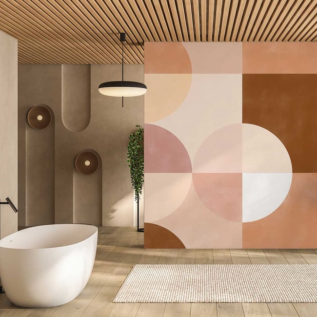 Papier peint pastel Couleur intissé <span itemprop=