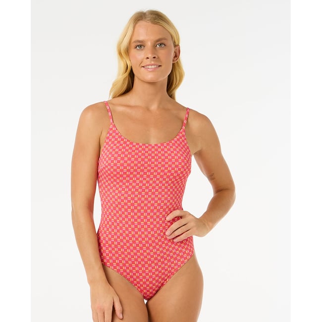 Maillot de bain SHELL COVE CHEEKY ONE PIECE rouge <span itemprop=