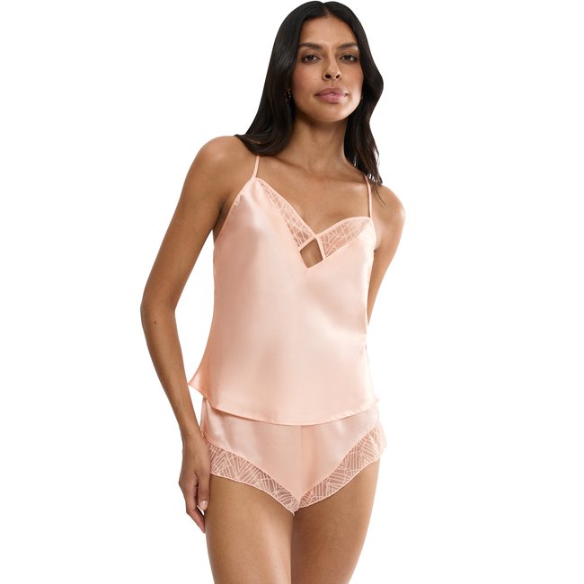 Pyjama short caraco WEEK END TO REMEMBER rose <span itemprop=