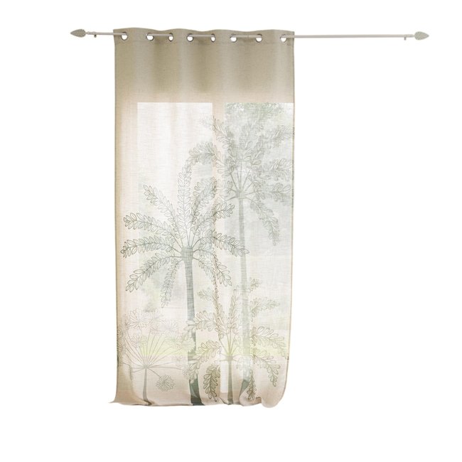 Voilage rideau Palmea beige <span itemprop=
