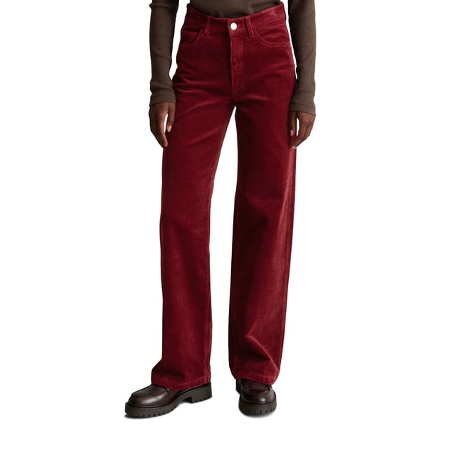 Pantalon en velours côtelé modèle Tomma wide en coton bio extensible - MARC O’POLO DENIM