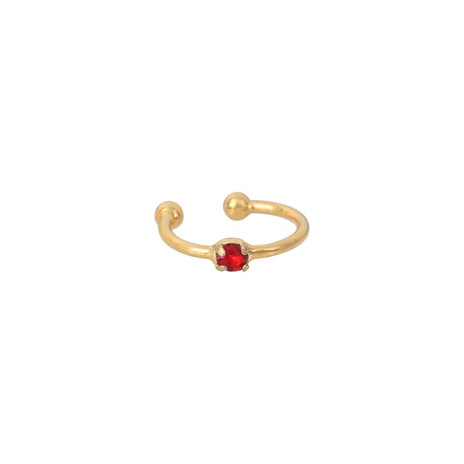 Bague d'oreille paris light siam rouge <span itemprop=