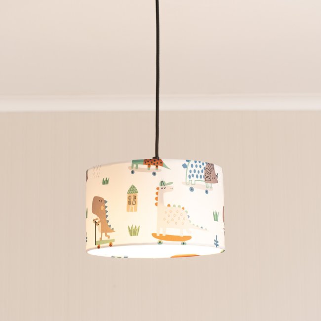 Dino Small Drum Shade, multi-coloured, SO'HOME