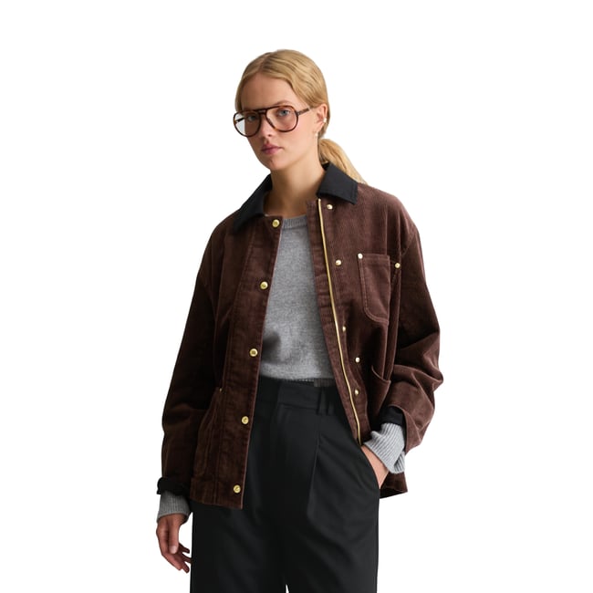 Veste de ferme en velours côtelé, coupe décontractée en coton bio extensible - MARC O’POLO DENIM