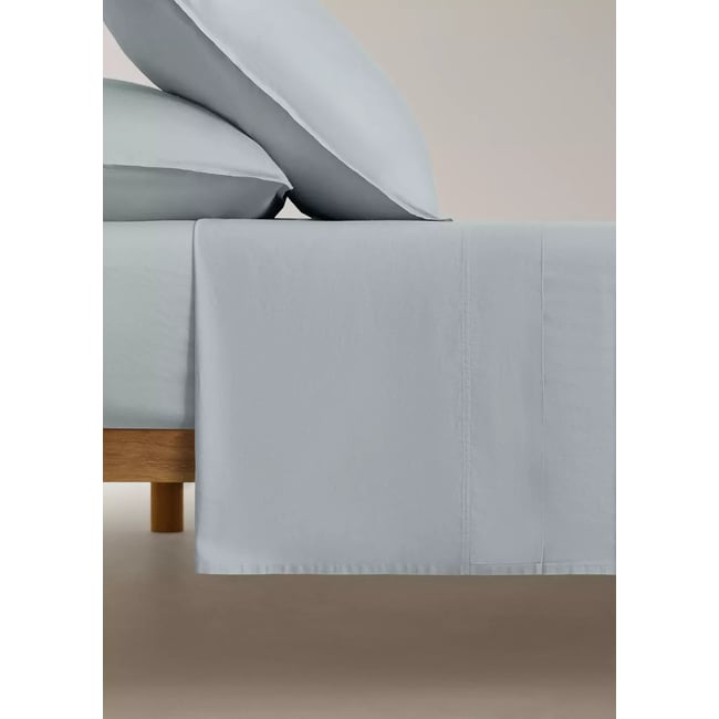 Drap plat en satin à double surpiqûre Lit 180/200 cm - MANGO HOME