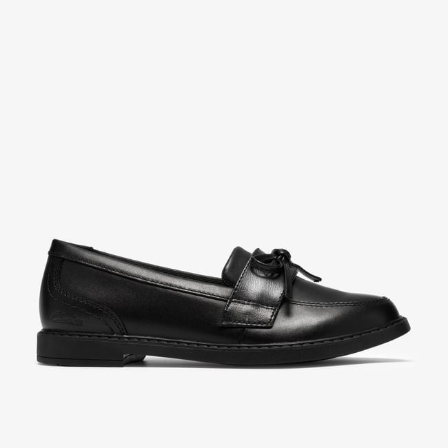 Mocassins Cuir Coupe Large SCALA LANE O noir <span itemprop=