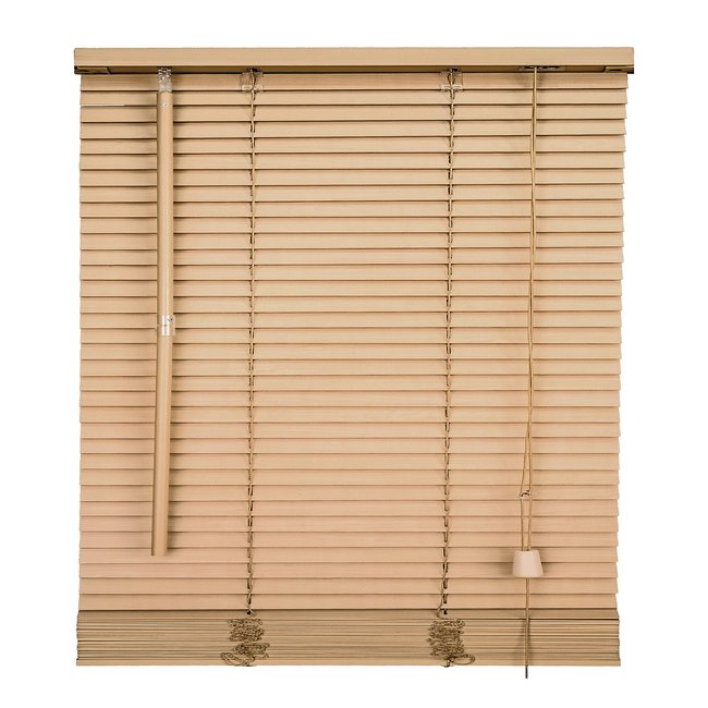 Store vénitien  en bois, RUSHMORE beige <span itemprop=