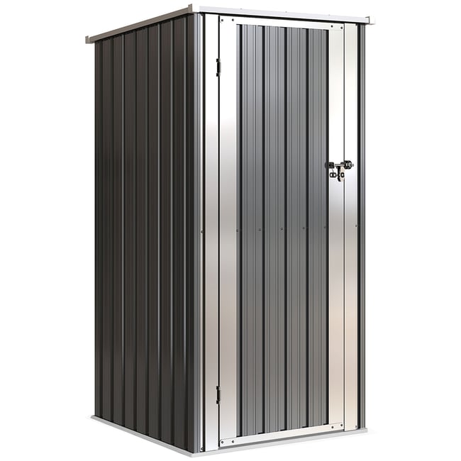 Abri de jardin Acier galvanisé Gris foncé gris foncé <span itemprop=