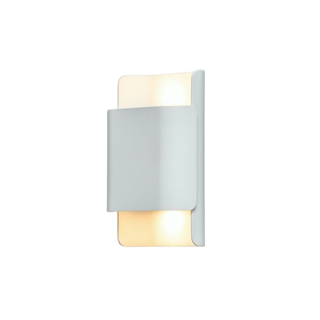 Applique carrée LED à double flux - LAILA Couleur blanc <span itemprop=