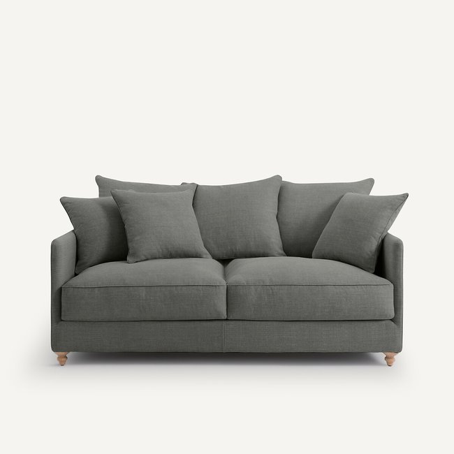 Canapé compact convertible coton/lin, Lazare - AM.PM