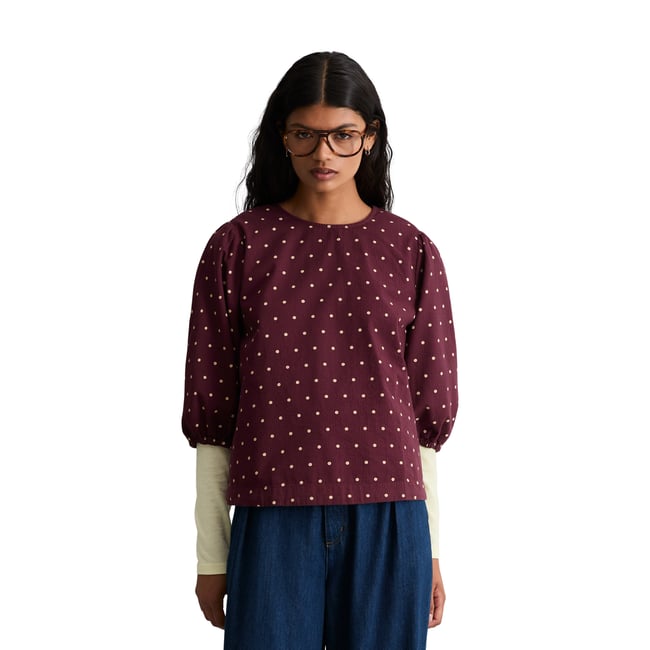 Chemisier en seersucker, coupe classique en pur coton bio - MARC O’POLO DENIM