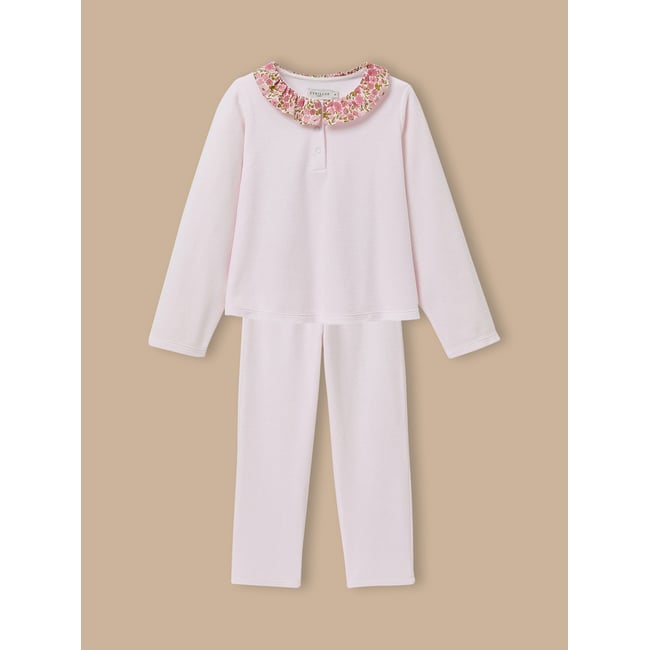 Pyjama col tissu Liberty liberty poppy and daisy <span itemprop=