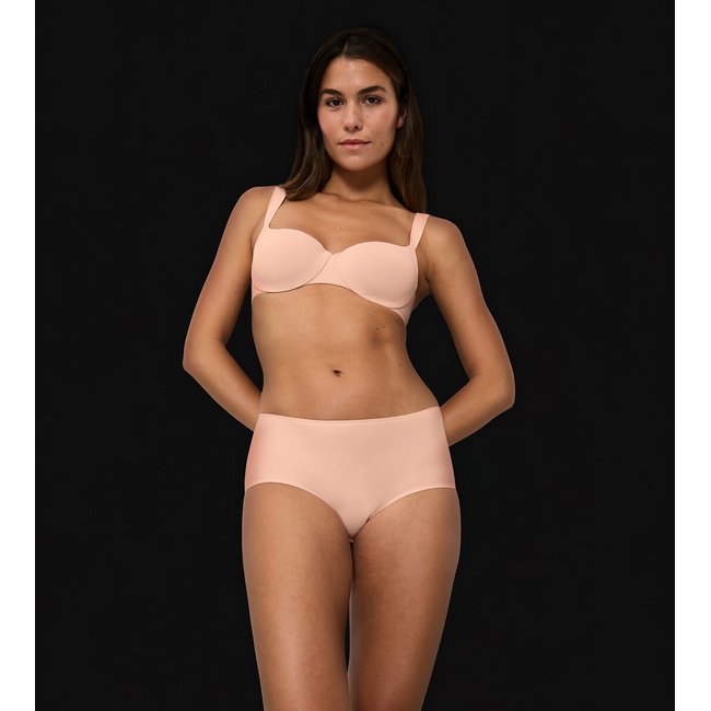Soutien-gorge balconnet Body Make-Up Illusion rose poudré <span itemprop=