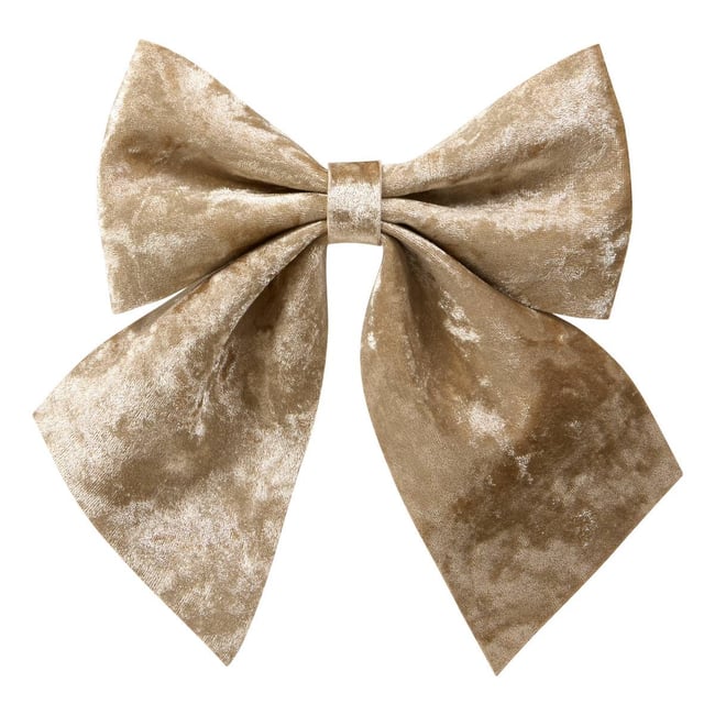 NOEUD VELOURS AMBRE 24X20 Couleur beige <span itemprop=