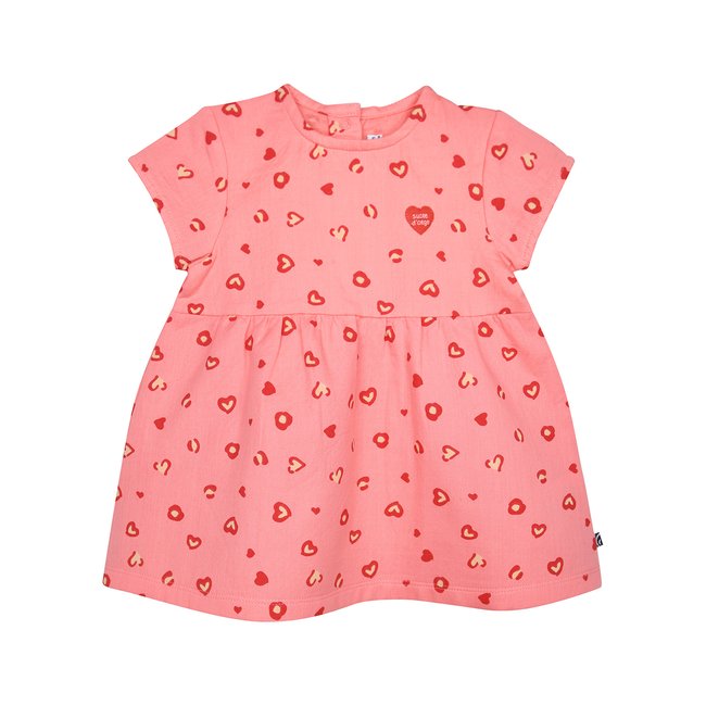 Robe romia manches courtes bebe rose <span itemprop=