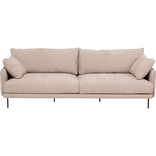 Canapé 3 places, EDNA Couleur crème <span itemprop=