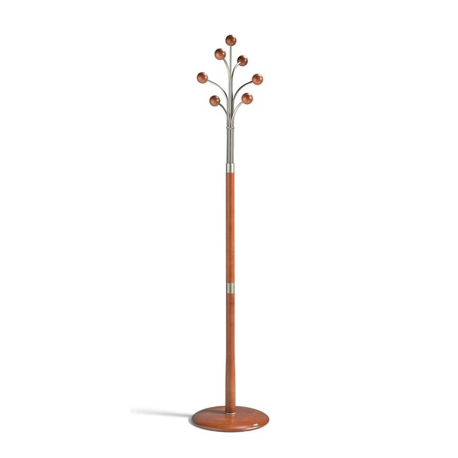 Porte-manteau en hêtre massif, Lanzarote Couleur cerisier <span itemprop=