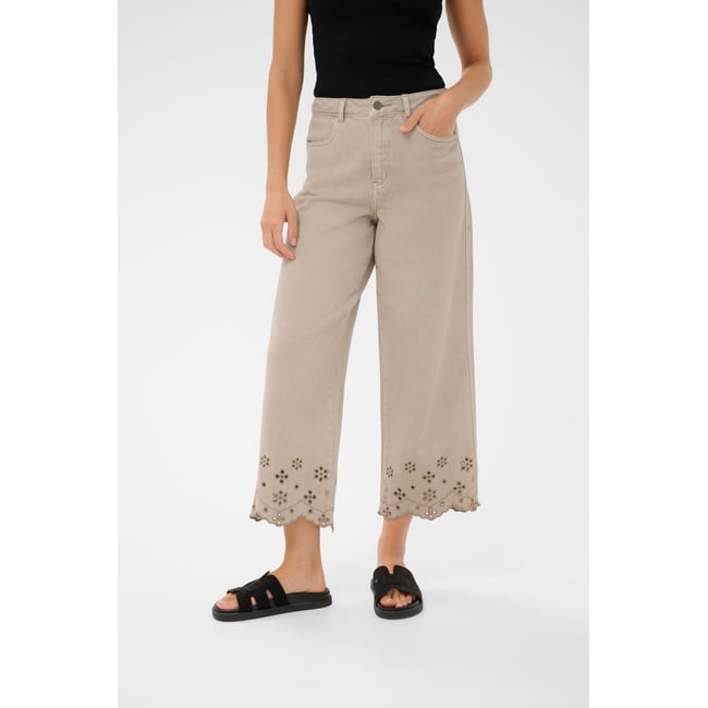 Jeans beige feather gray <span itemprop=