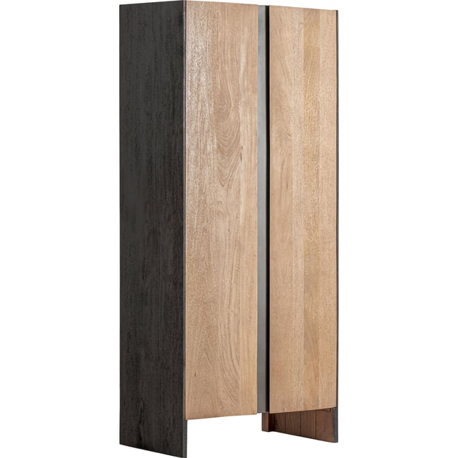 Armoire en manguier collection killeany Couleur bois de manguier brun et noir <span itemprop=