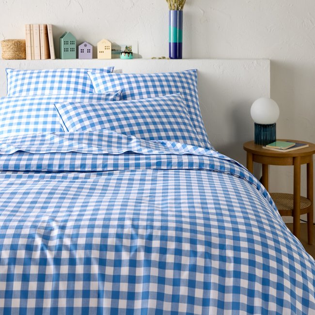 Copripiumone cotone, Veldi bleu vichy blu LA REDOUTE INTERIEURS